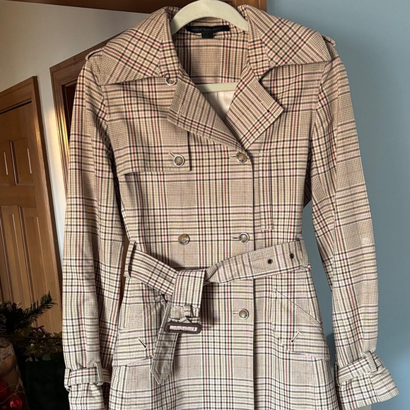 Express Plaid Trench Coat - Picture 9 of 14
